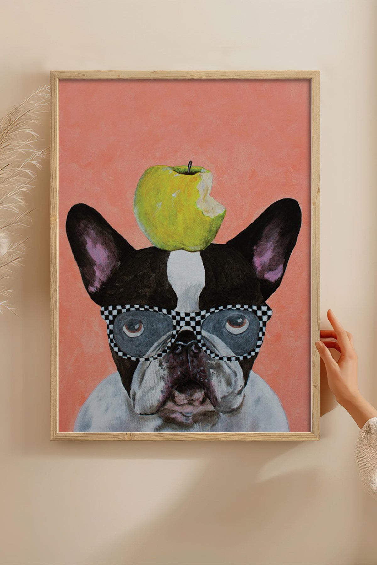 HOMEPACK Ahşap Çerçeveli Tablo Çerçeveli Poster Sanatsal Modern Duvar Dekoru BEK-8148