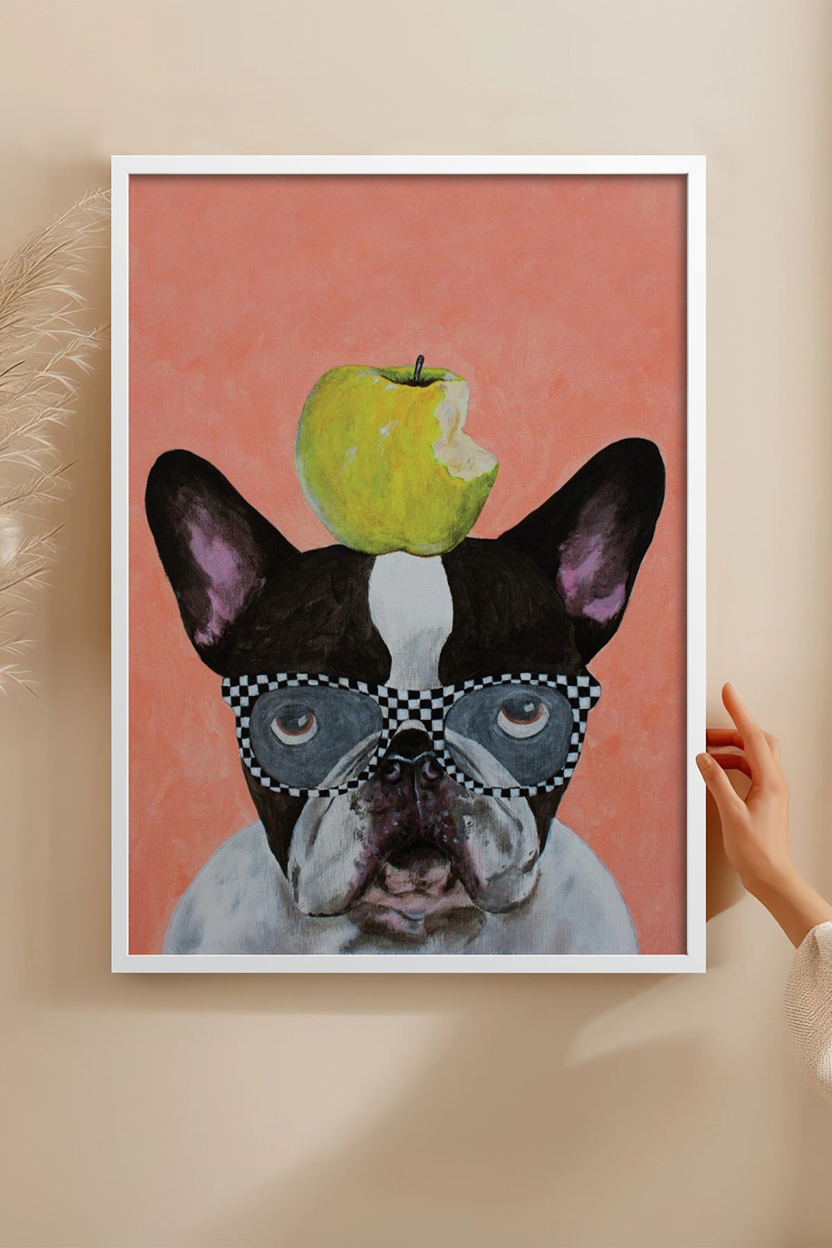 HOMEPACK Ahşap Çerçeveli Tablo Çerçeveli Poster Sanatsal Modern Duvar Dekoru BEK-8148