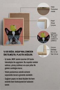HOMEPACK Ahşap Çerçeveli Tablo Çerçeveli Poster Sanatsal Modern Duvar Dekoru BEK-8148
