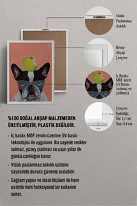 HOMEPACK Ahşap Çerçeveli Tablo Çerçeveli Poster Sanatsal Modern Duvar Dekoru BEK-8148