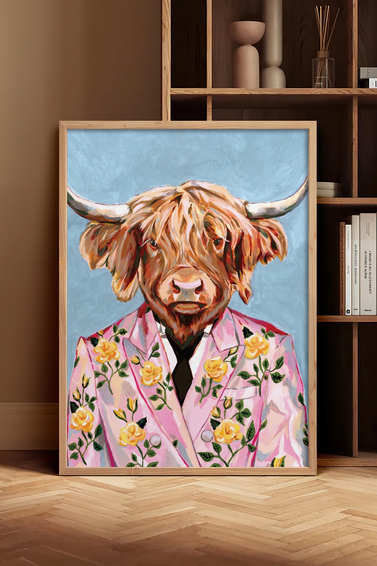 HOMEPACK Ahşap Çerçeveli Tablo Çerçeveli Poster Sanatsal Modern Duvar Dekoru BEK-8149