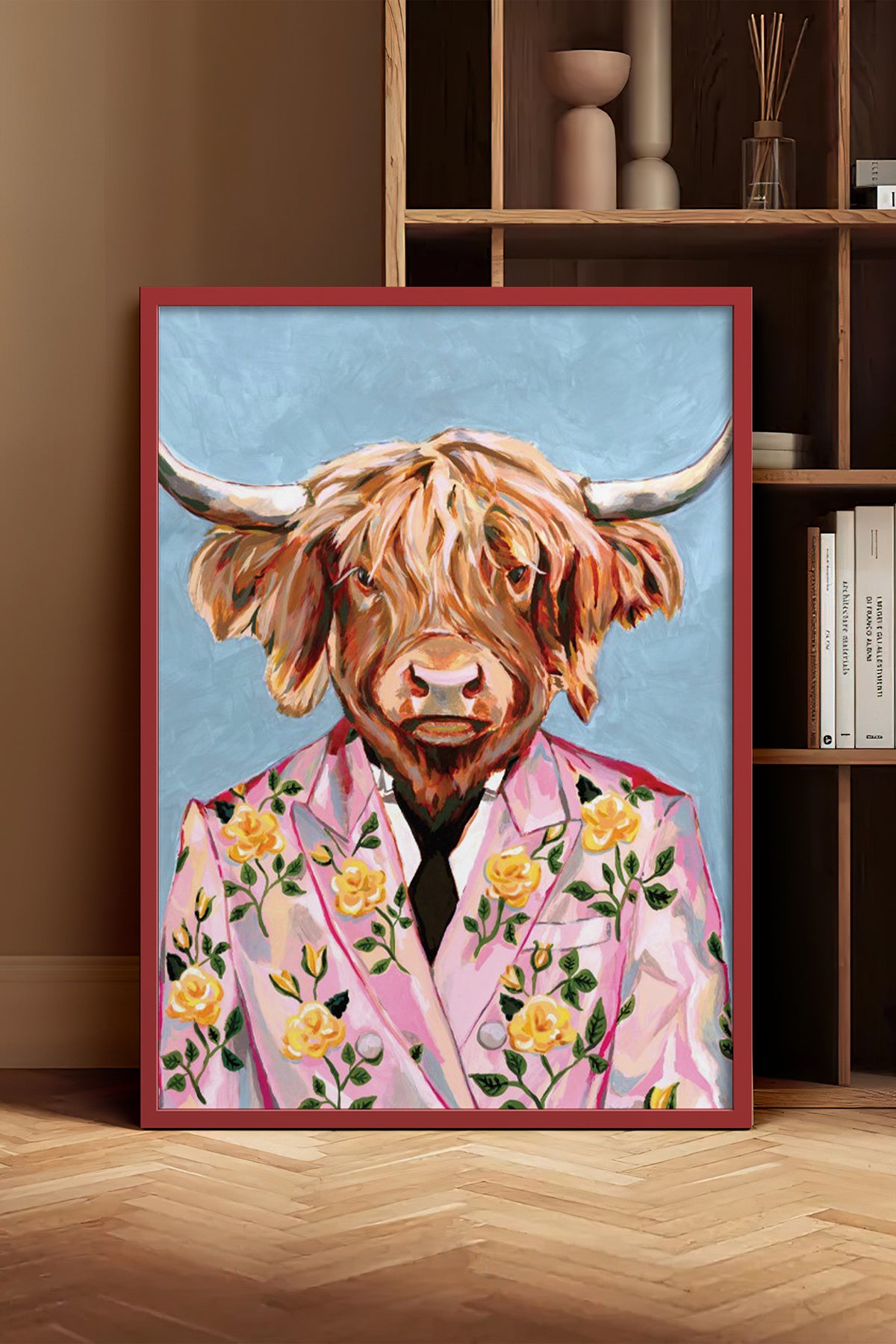 HOMEPACK Ahşap Çerçeveli Tablo Çerçeveli Poster Sanatsal Modern Duvar Dekoru BEK-8149