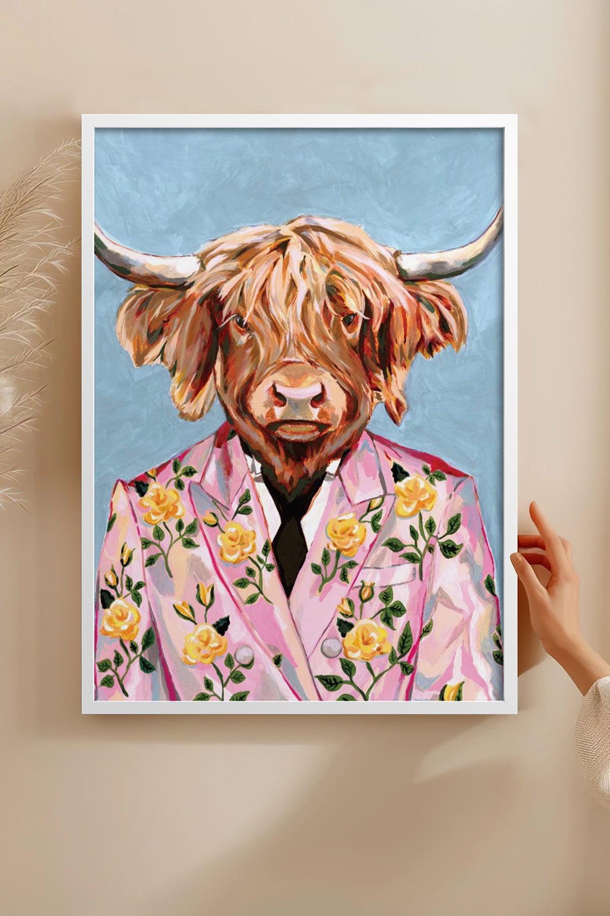 HOMEPACK Ahşap Çerçeveli Tablo Çerçeveli Poster Sanatsal Modern Duvar Dekoru BEK-8149