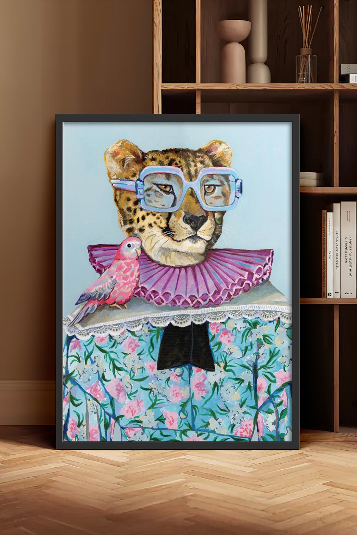 HOMEPACK Ahşap Çerçeveli Tablo Çerçeveli Poster Sanatsal Modern Duvar Dekoru BEK-8150