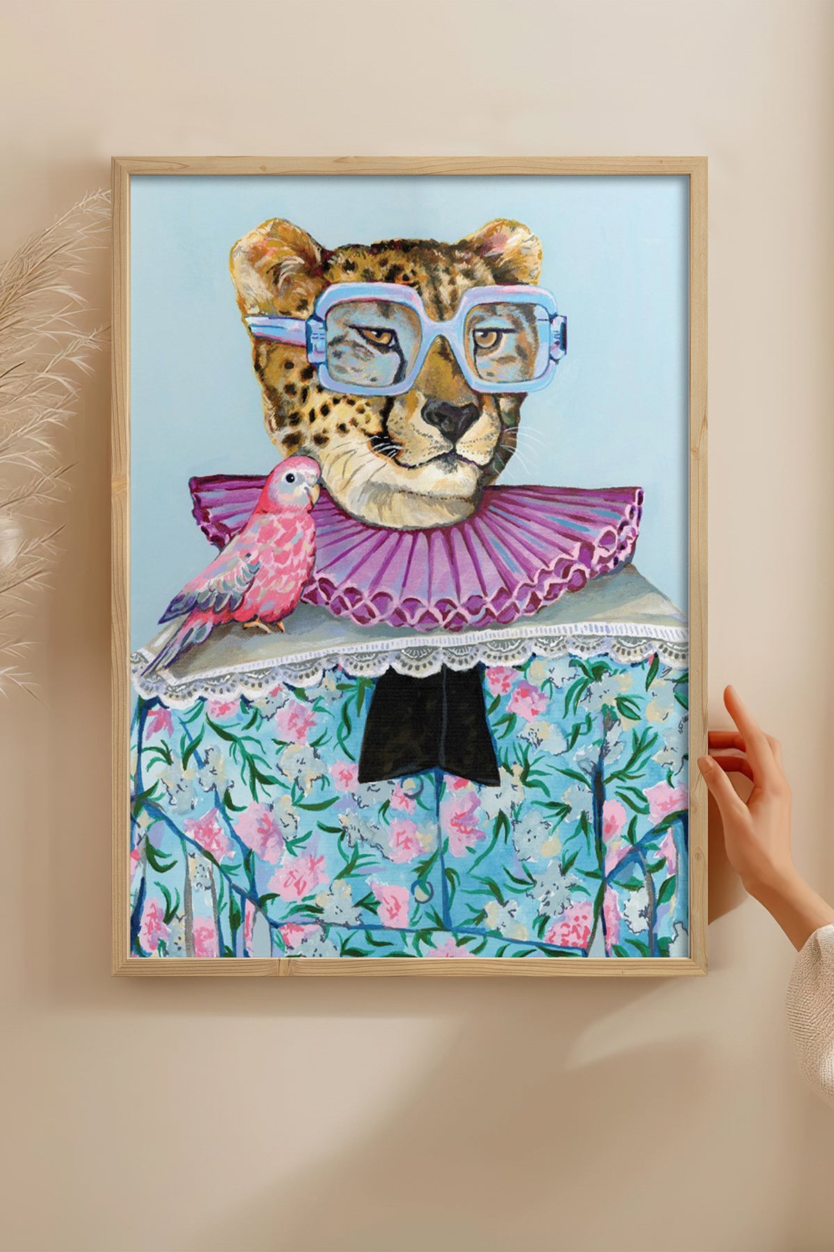 HOMEPACK Ahşap Çerçeveli Tablo Çerçeveli Poster Sanatsal Modern Duvar Dekoru BEK-8150