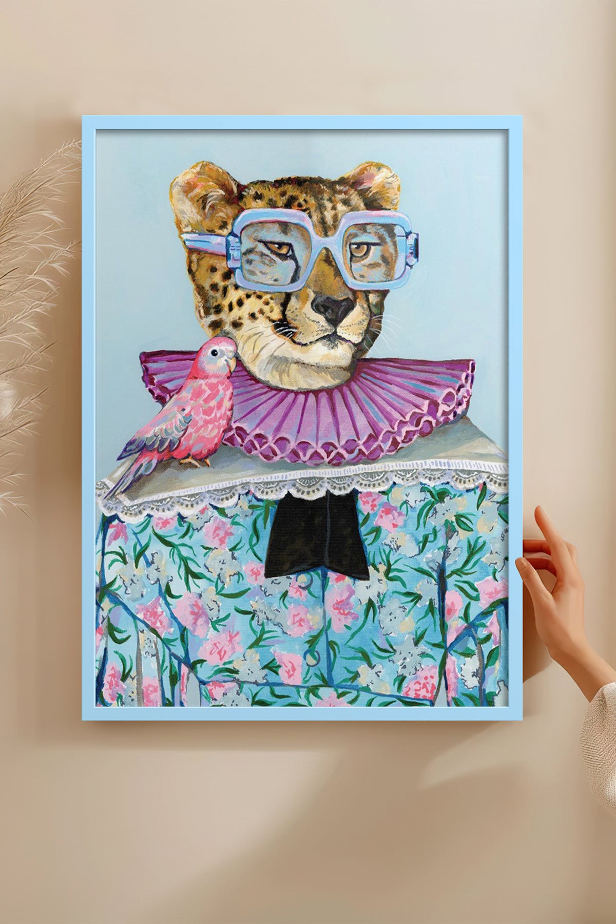 HOMEPACK Ahşap Çerçeveli Tablo Çerçeveli Poster Sanatsal Modern Duvar Dekoru BEK-8150