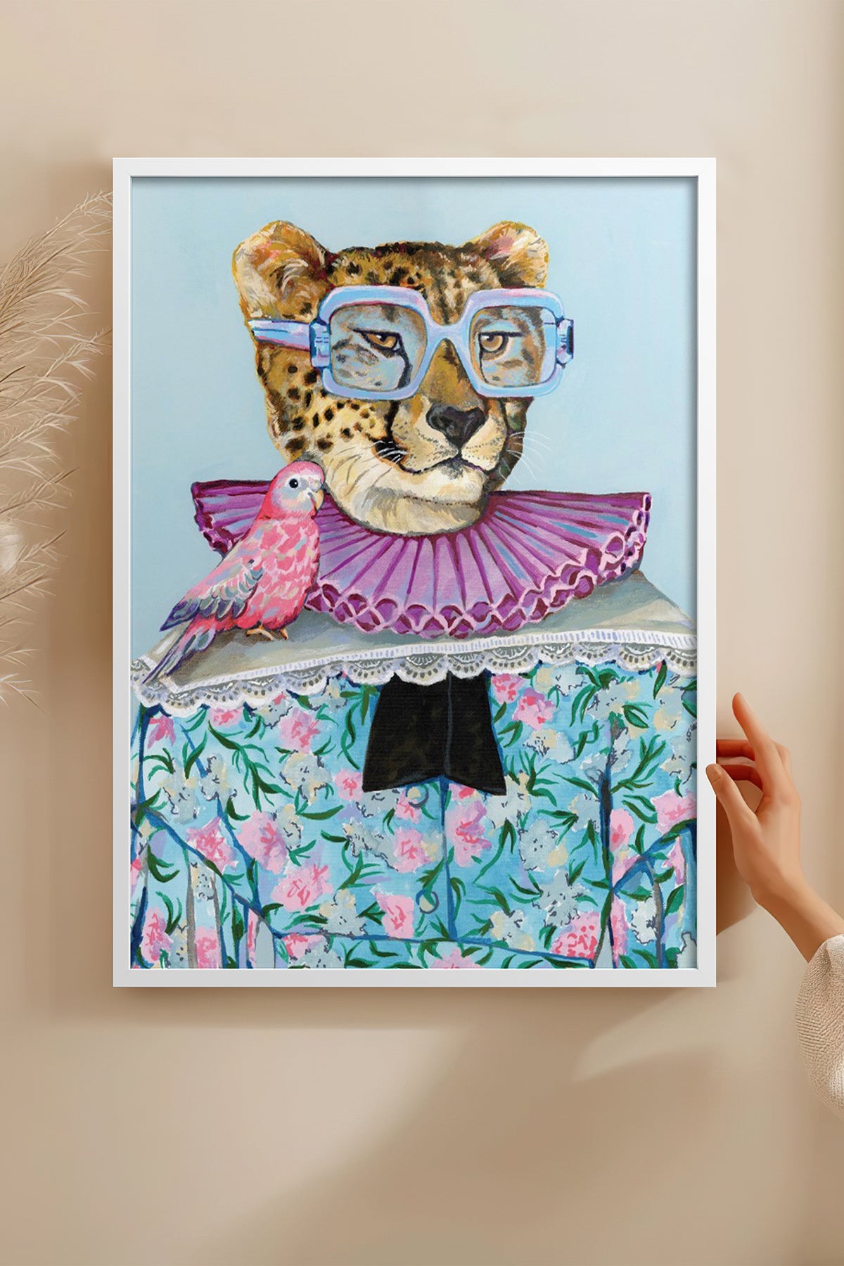 HOMEPACK Ahşap Çerçeveli Tablo Çerçeveli Poster Sanatsal Modern Duvar Dekoru BEK-8150