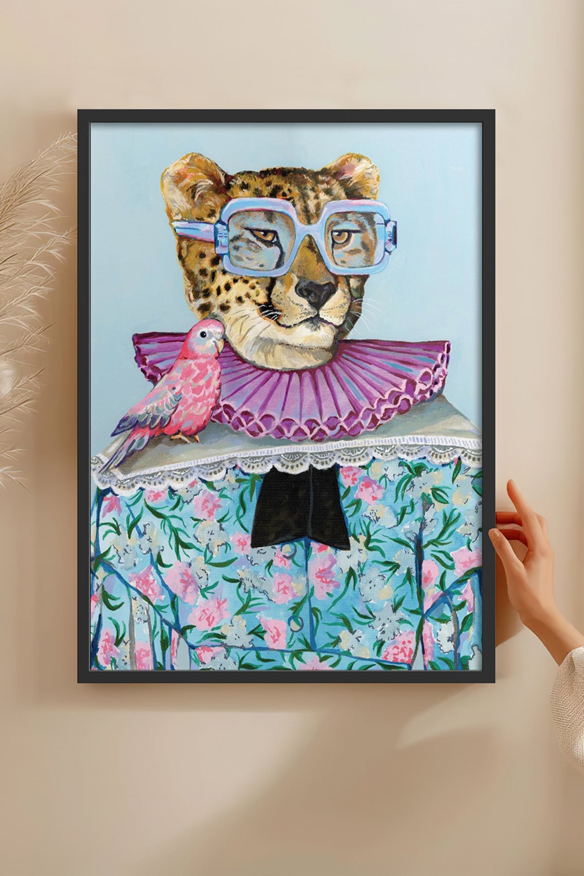 HOMEPACK Ahşap Çerçeveli Tablo Çerçeveli Poster Sanatsal Modern Duvar Dekoru BEK-8150