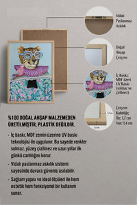HOMEPACK Ahşap Çerçeveli Tablo Çerçeveli Poster Sanatsal Modern Duvar Dekoru BEK-8150