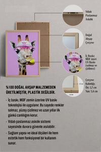 HOMEPACK Ahşap Çerçeveli Tablo Çerçeveli Poster Sanatsal Modern Duvar Dekoru BEK-8151