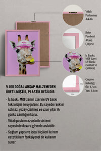 HOMEPACK Ahşap Çerçeveli Tablo Çerçeveli Poster Sanatsal Modern Duvar Dekoru BEK-8151