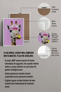 HOMEPACK Ahşap Çerçeveli Tablo Çerçeveli Poster Sanatsal Modern Duvar Dekoru BEK-8151