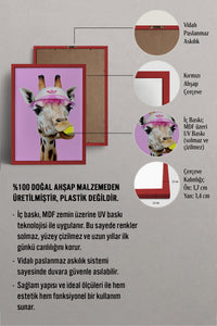 HOMEPACK Ahşap Çerçeveli Tablo Çerçeveli Poster Sanatsal Modern Duvar Dekoru BEK-8151