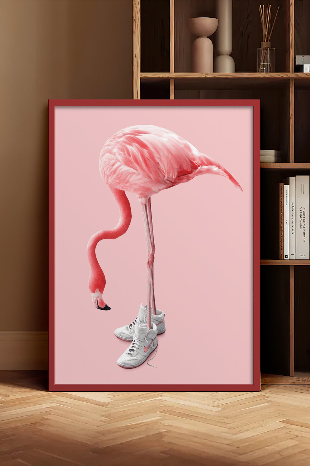 HOMEPACK Ahşap Çerçeveli Tablo Çerçeveli Poster Sanatsal Modern Duvar Dekoru BEK-8152