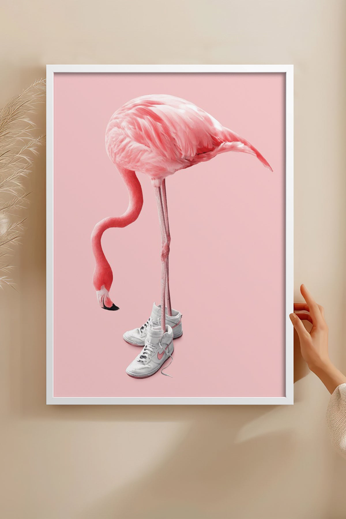 HOMEPACK Ahşap Çerçeveli Tablo Çerçeveli Poster Sanatsal Modern Duvar Dekoru BEK-8152