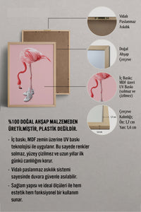 HOMEPACK Ahşap Çerçeveli Tablo Çerçeveli Poster Sanatsal Modern Duvar Dekoru BEK-8152