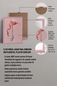 HOMEPACK Ahşap Çerçeveli Tablo Çerçeveli Poster Sanatsal Modern Duvar Dekoru BEK-8152