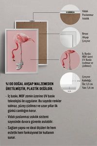 HOMEPACK Ahşap Çerçeveli Tablo Çerçeveli Poster Sanatsal Modern Duvar Dekoru BEK-8152