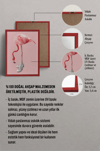HOMEPACK Ahşap Çerçeveli Tablo Çerçeveli Poster Sanatsal Modern Duvar Dekoru BEK-8152