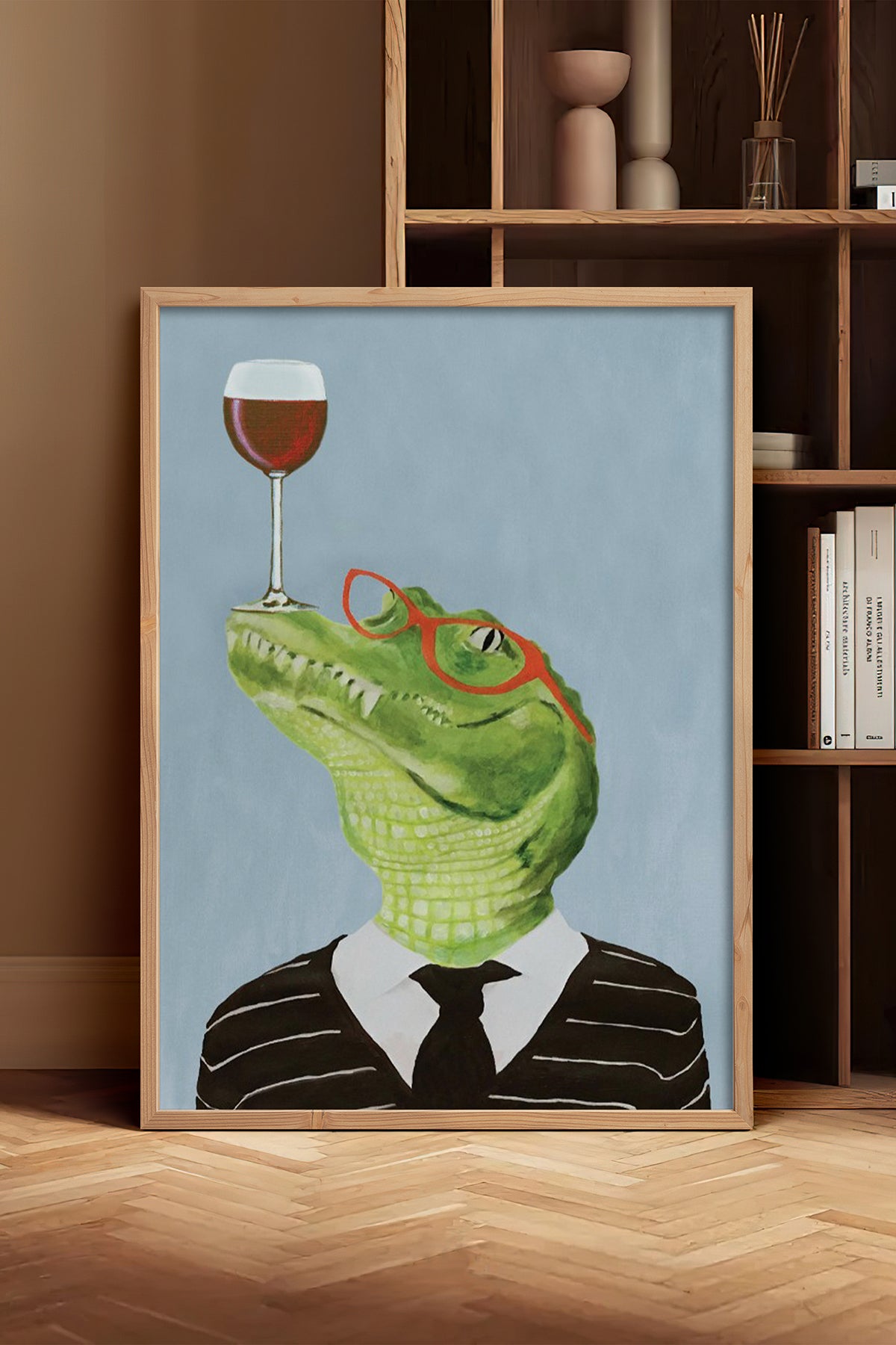 HOMEPACK Ahşap Çerçeveli Tablo Çerçeveli Poster Sanatsal Modern Duvar Dekoru BEK-8153