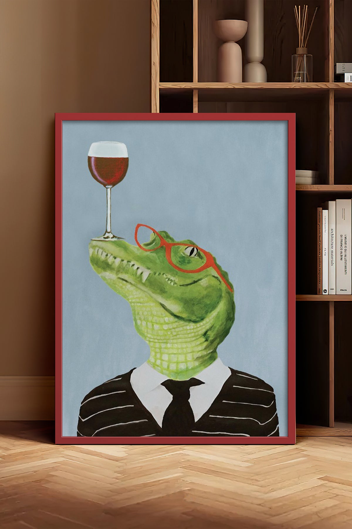 HOMEPACK Ahşap Çerçeveli Tablo Çerçeveli Poster Sanatsal Modern Duvar Dekoru BEK-8153