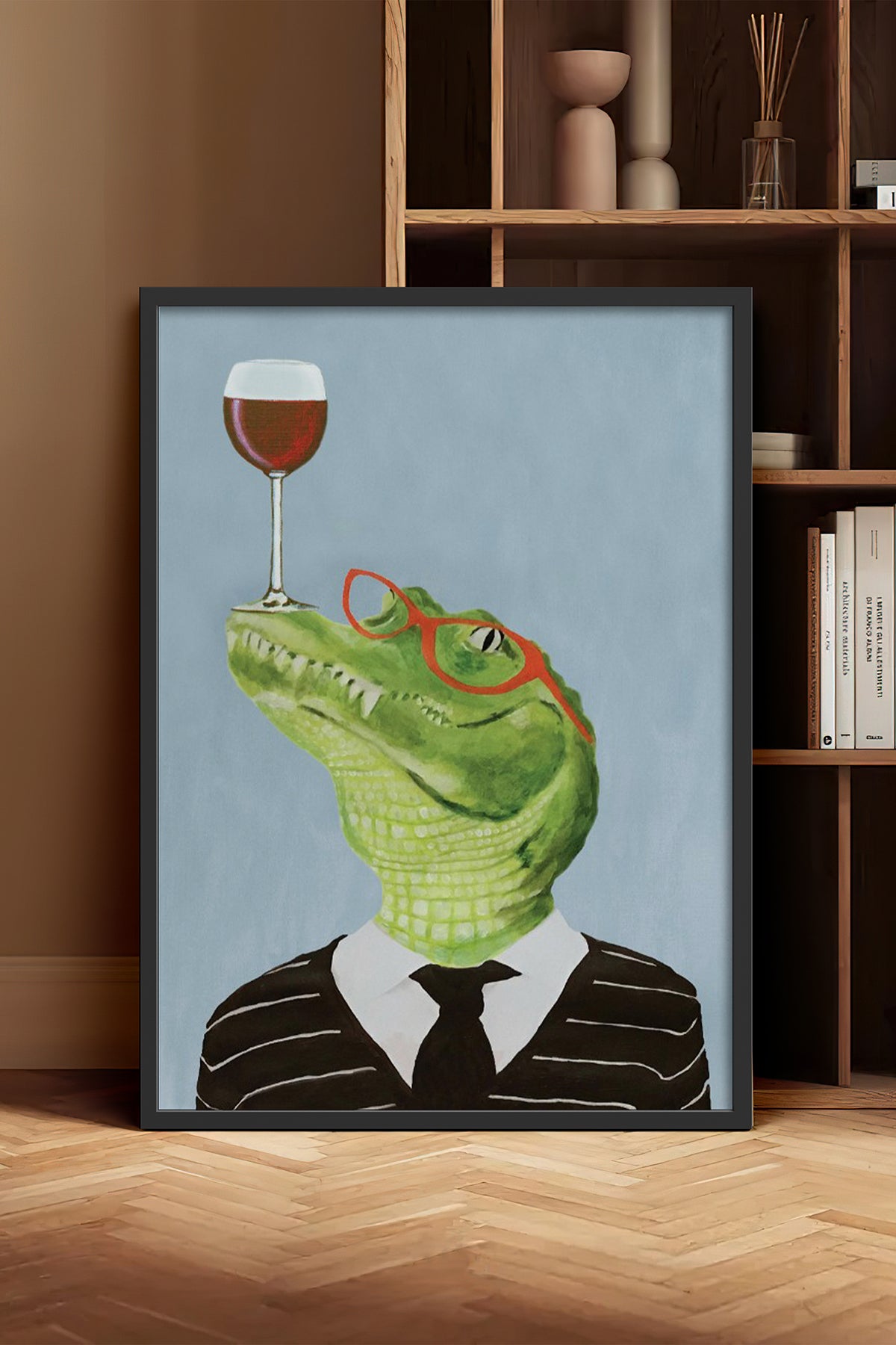 HOMEPACK Ahşap Çerçeveli Tablo Çerçeveli Poster Sanatsal Modern Duvar Dekoru BEK-8153