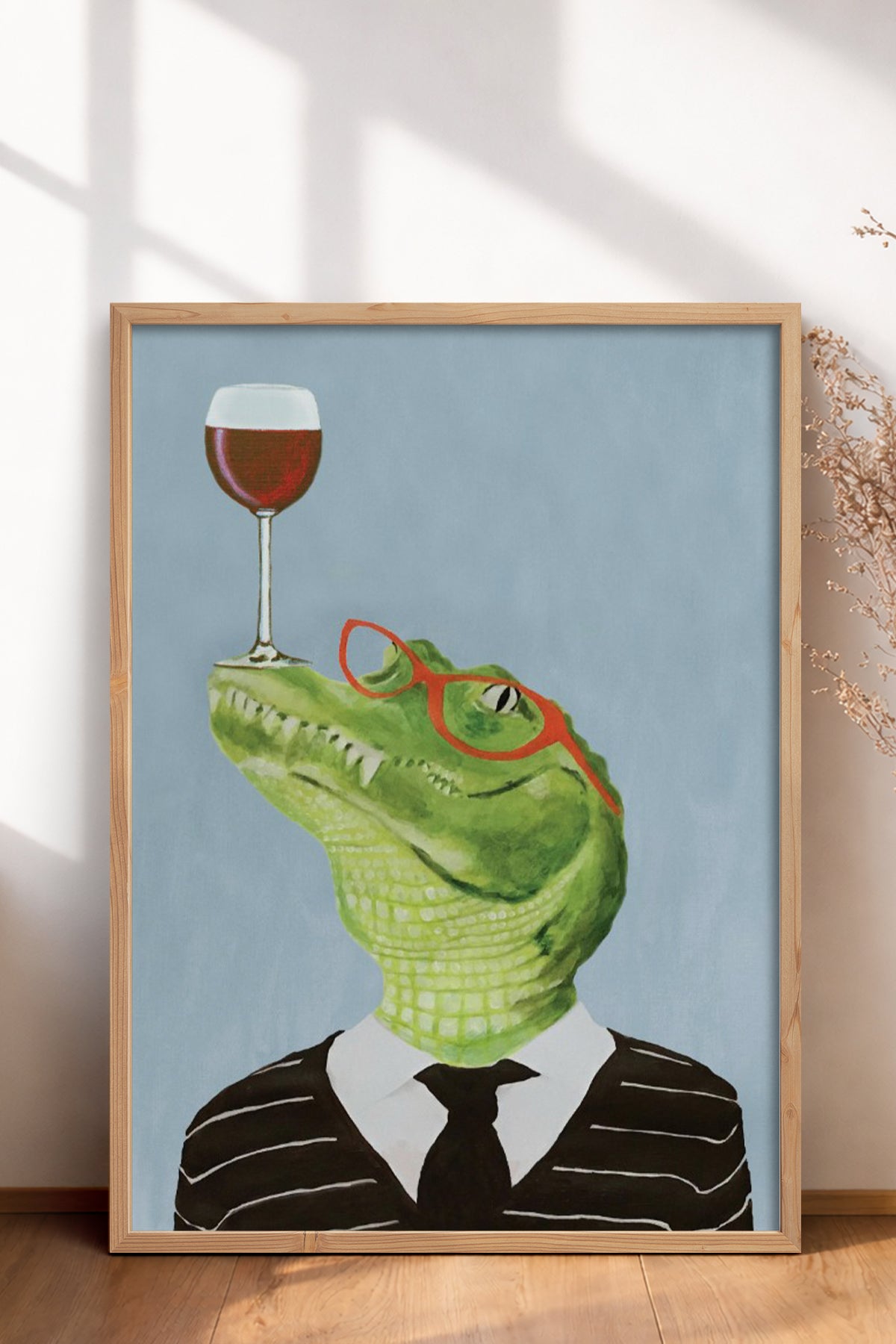 HOMEPACK Ahşap Çerçeveli Tablo Çerçeveli Poster Sanatsal Modern Duvar Dekoru BEK-8153