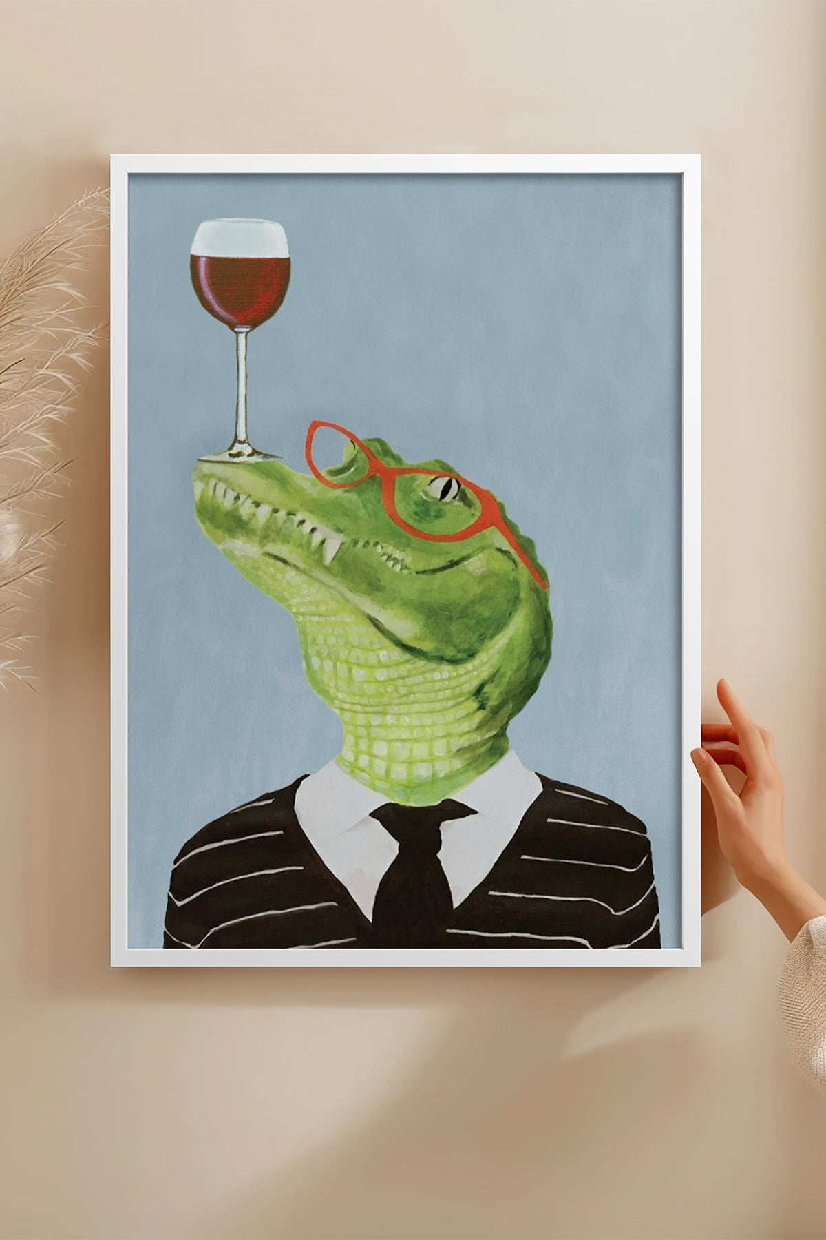 HOMEPACK Ahşap Çerçeveli Tablo Çerçeveli Poster Sanatsal Modern Duvar Dekoru BEK-8153