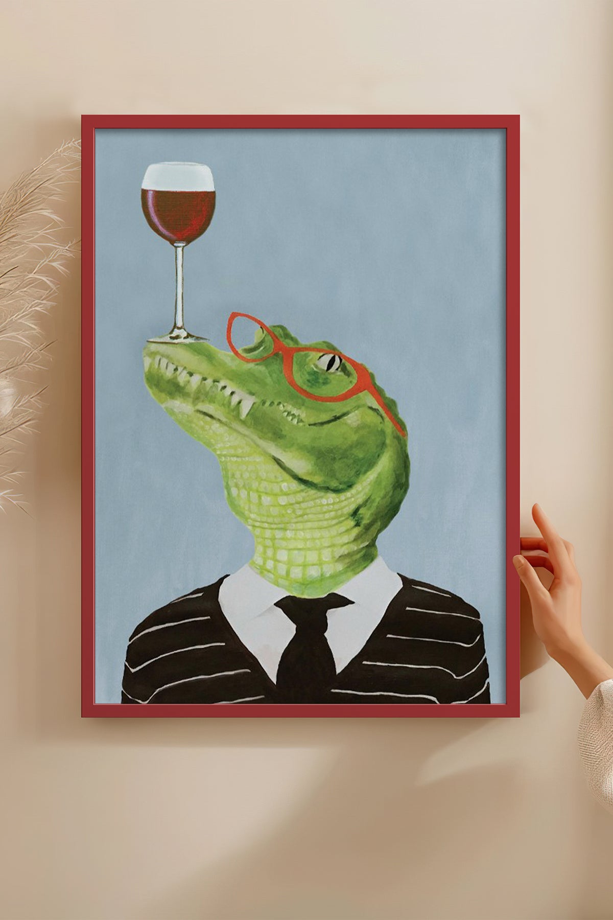 HOMEPACK Ahşap Çerçeveli Tablo Çerçeveli Poster Sanatsal Modern Duvar Dekoru BEK-8153