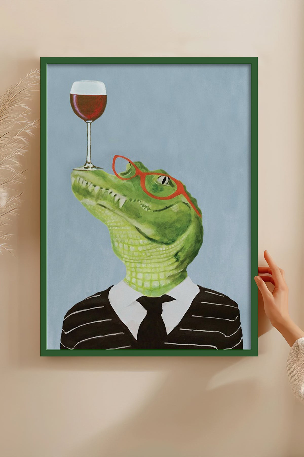 HOMEPACK Ahşap Çerçeveli Tablo Çerçeveli Poster Sanatsal Modern Duvar Dekoru BEK-8153