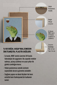 HOMEPACK Ahşap Çerçeveli Tablo Çerçeveli Poster Sanatsal Modern Duvar Dekoru BEK-8153