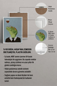 HOMEPACK Ahşap Çerçeveli Tablo Çerçeveli Poster Sanatsal Modern Duvar Dekoru BEK-8153