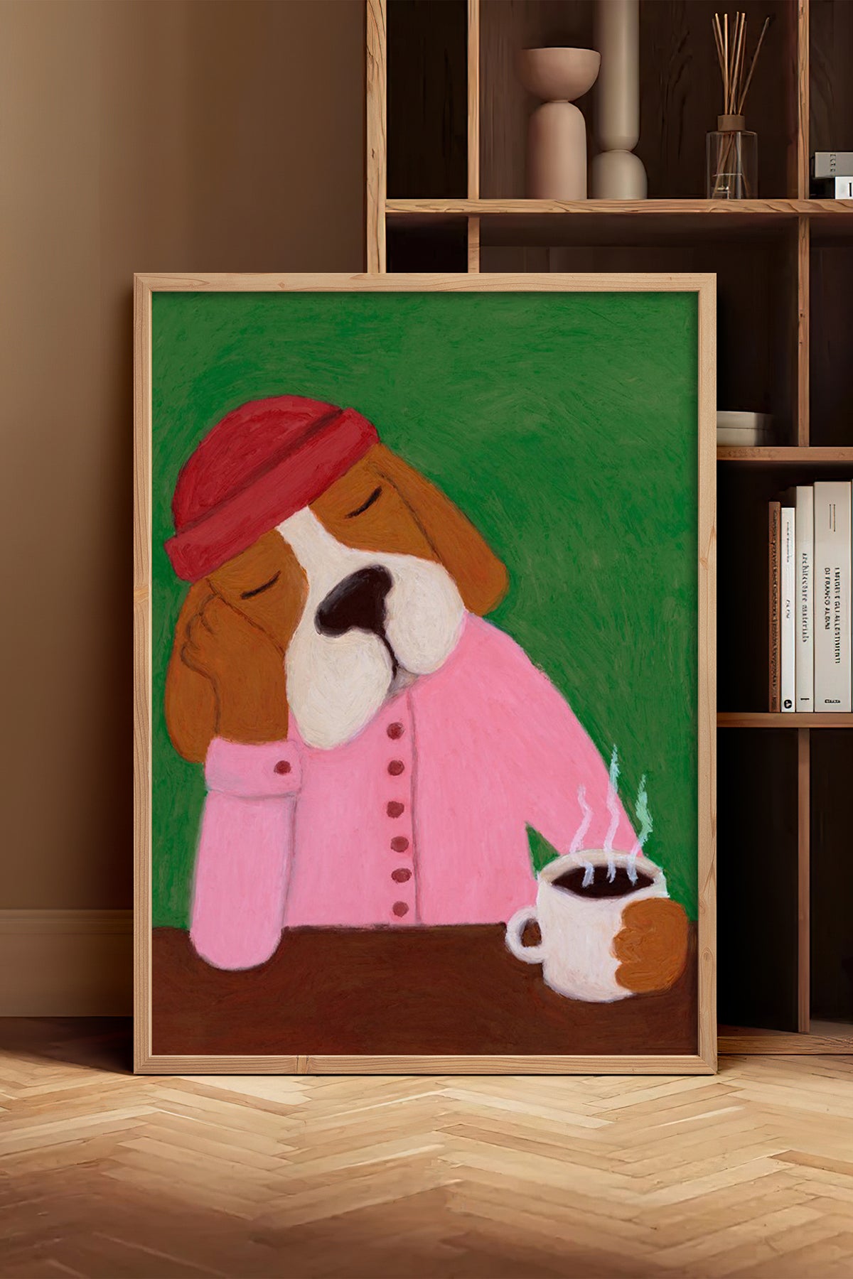 HOMEPACK Ahşap Çerçeveli Tablo Çerçeveli Poster Sanatsal Modern Duvar Dekoru BEK-8154