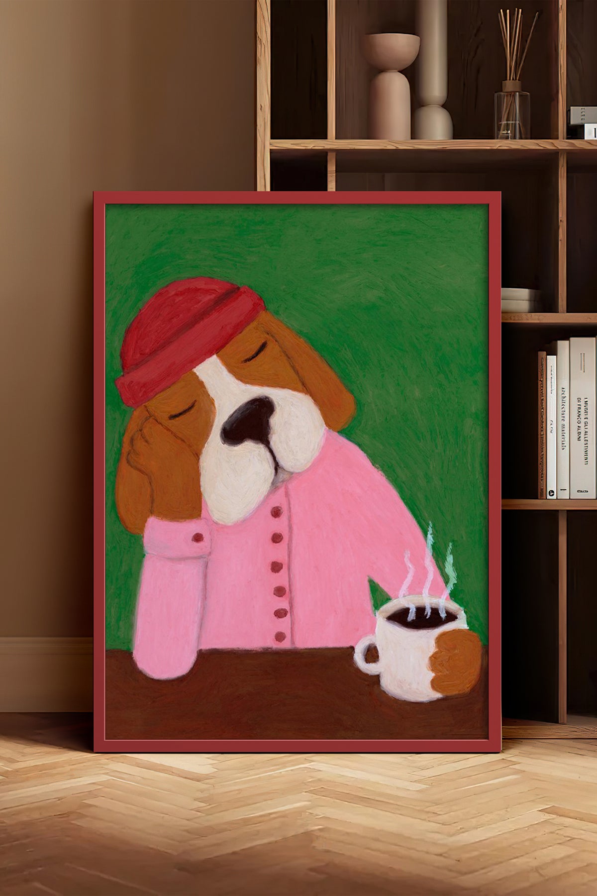 HOMEPACK Ahşap Çerçeveli Tablo Çerçeveli Poster Sanatsal Modern Duvar Dekoru BEK-8154