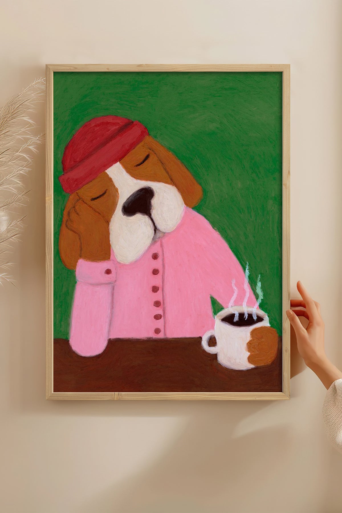 HOMEPACK Ahşap Çerçeveli Tablo Çerçeveli Poster Sanatsal Modern Duvar Dekoru BEK-8154