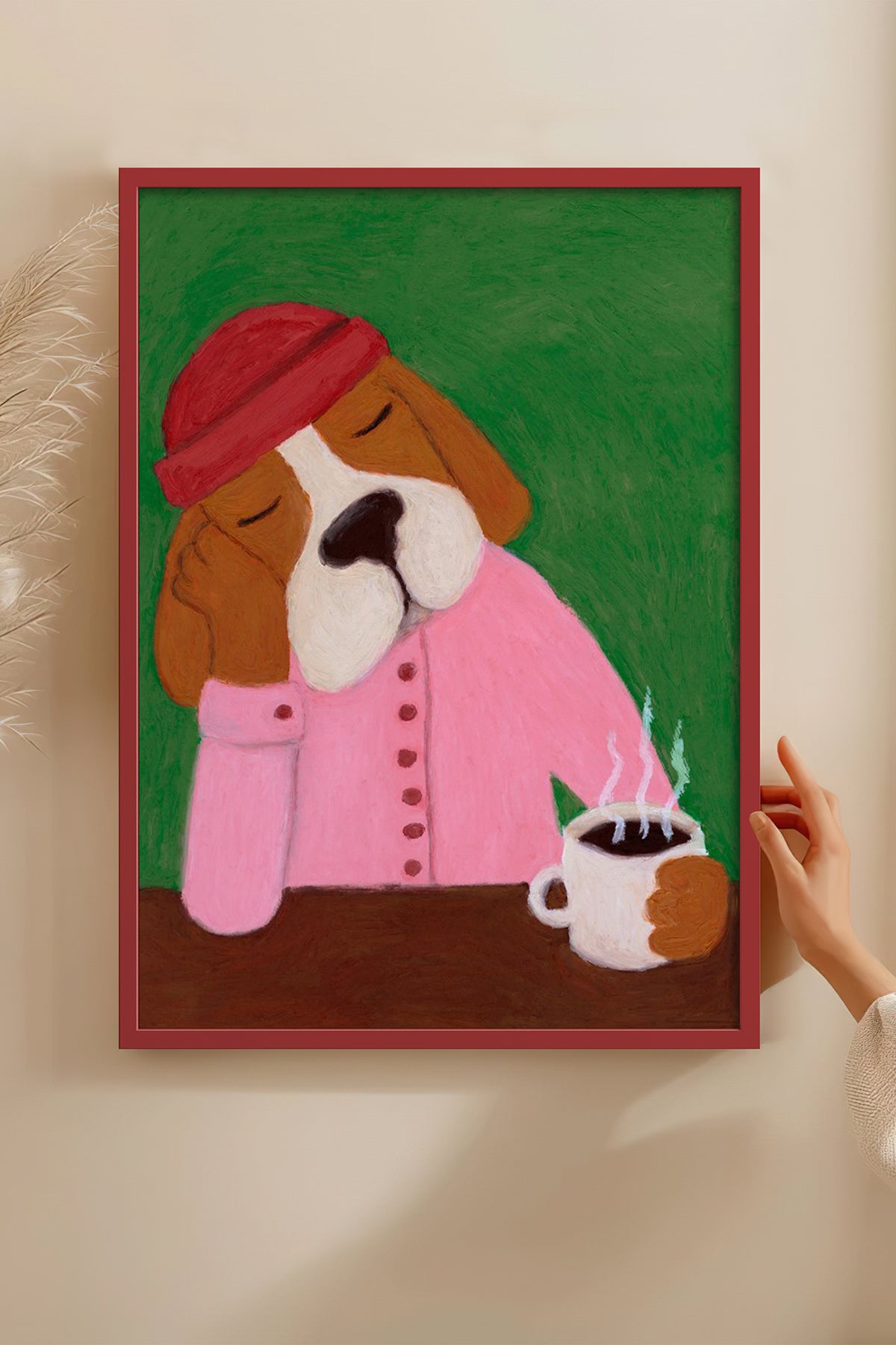 HOMEPACK Ahşap Çerçeveli Tablo Çerçeveli Poster Sanatsal Modern Duvar Dekoru BEK-8154