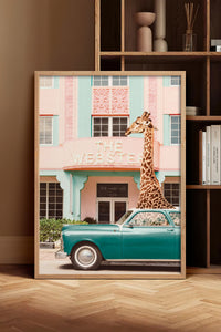 HOMEPACK Ahşap Çerçeveli Tablo Çerçeveli Poster Sanatsal Modern Duvar Dekoru BEK-8155