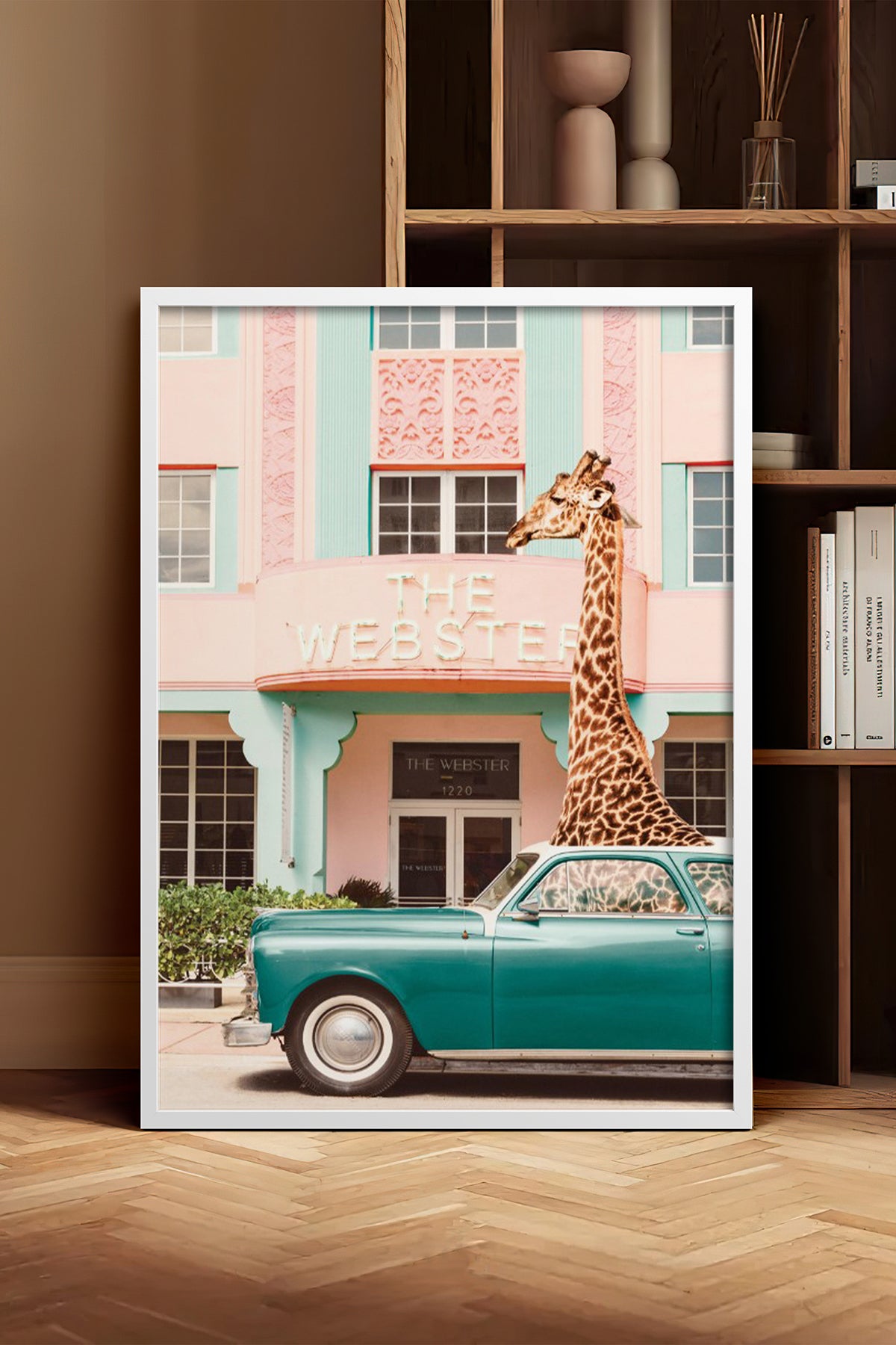 HOMEPACK Ahşap Çerçeveli Tablo Çerçeveli Poster Sanatsal Modern Duvar Dekoru BEK-8155