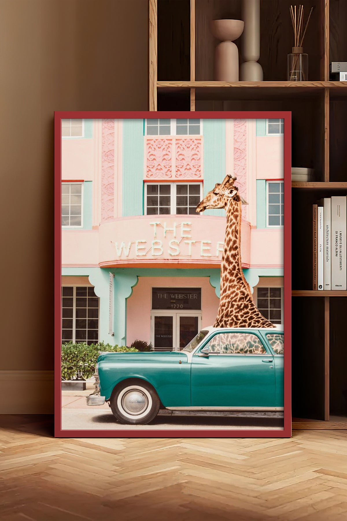 HOMEPACK Ahşap Çerçeveli Tablo Çerçeveli Poster Sanatsal Modern Duvar Dekoru BEK-8155