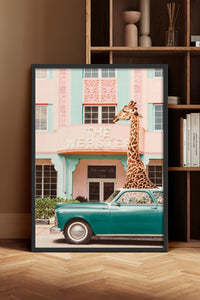 HOMEPACK Ahşap Çerçeveli Tablo Çerçeveli Poster Sanatsal Modern Duvar Dekoru BEK-8155