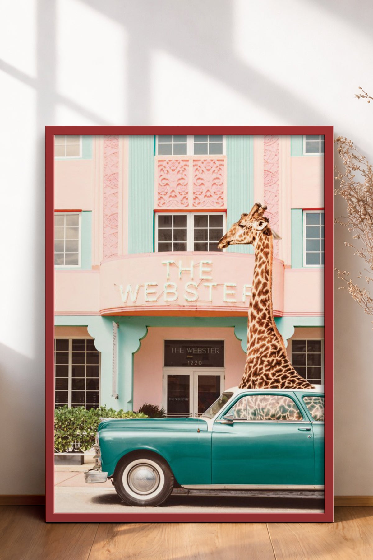 HOMEPACK Ahşap Çerçeveli Tablo Çerçeveli Poster Sanatsal Modern Duvar Dekoru BEK-8155