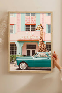HOMEPACK Ahşap Çerçeveli Tablo Çerçeveli Poster Sanatsal Modern Duvar Dekoru BEK-8155
