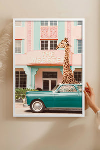 HOMEPACK Ahşap Çerçeveli Tablo Çerçeveli Poster Sanatsal Modern Duvar Dekoru BEK-8155