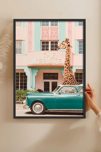 HOMEPACK Ahşap Çerçeveli Tablo Çerçeveli Poster Sanatsal Modern Duvar Dekoru BEK-8155