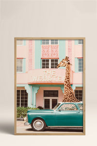 HOMEPACK Ahşap Çerçeveli Tablo Çerçeveli Poster Sanatsal Modern Duvar Dekoru BEK-8155