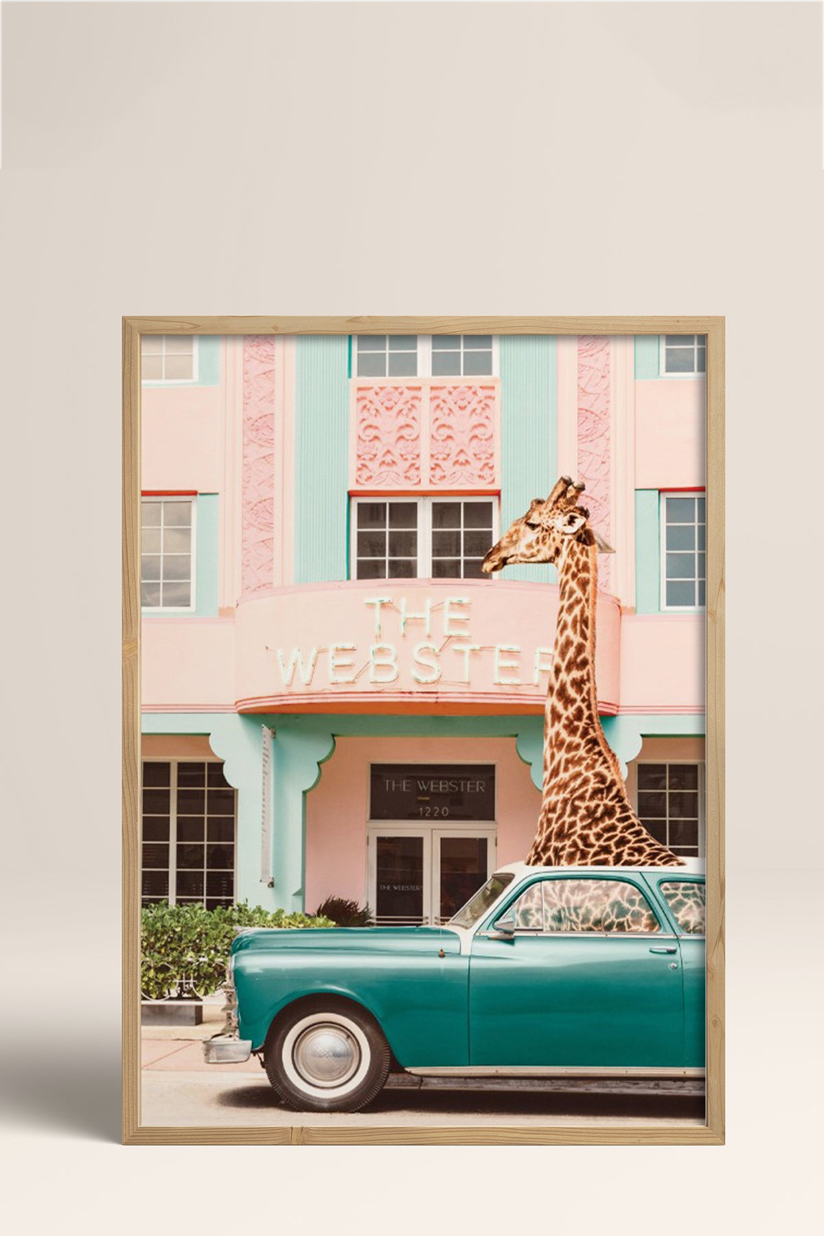HOMEPACK Ahşap Çerçeveli Tablo Çerçeveli Poster Sanatsal Modern Duvar Dekoru BEK-8155