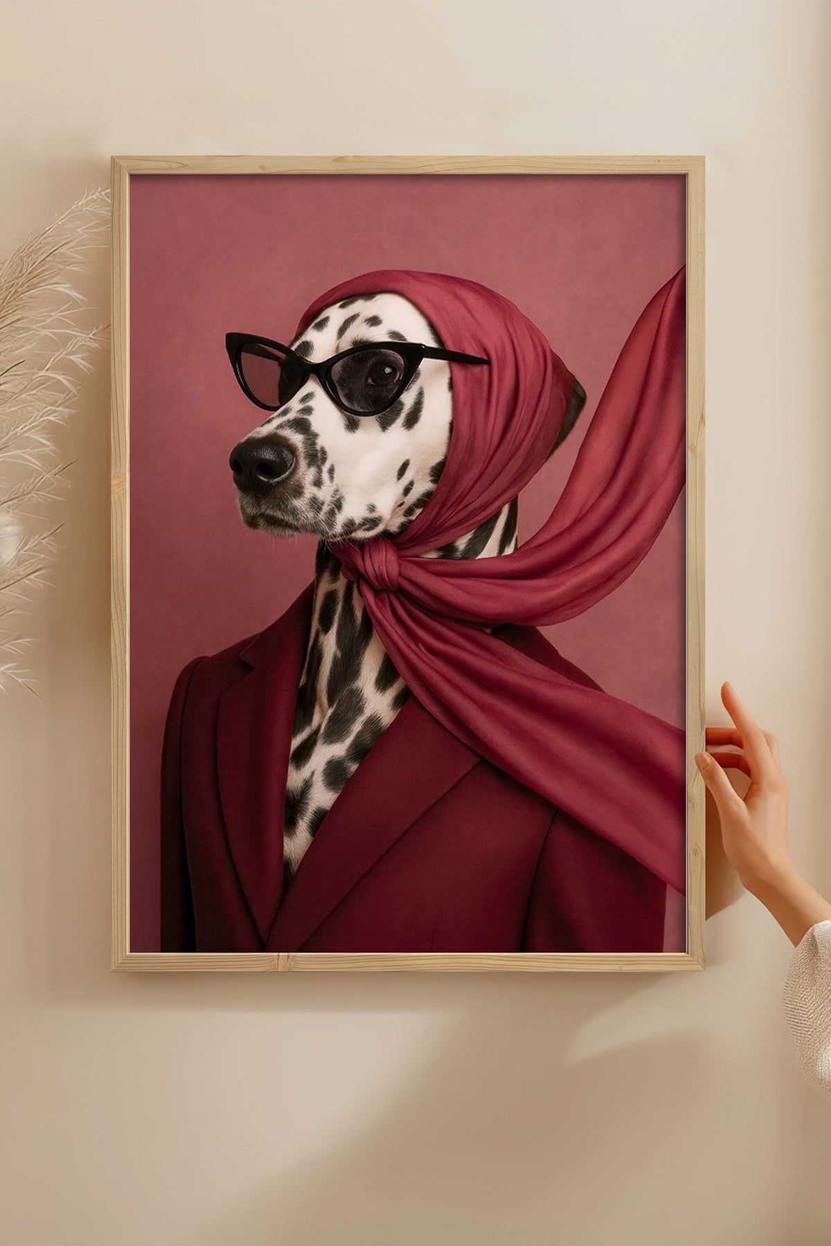 HOMEPACK Ahşap Çerçeveli Tablo Çerçeveli Poster Sanatsal Modern Duvar Dekoru BEK-8156