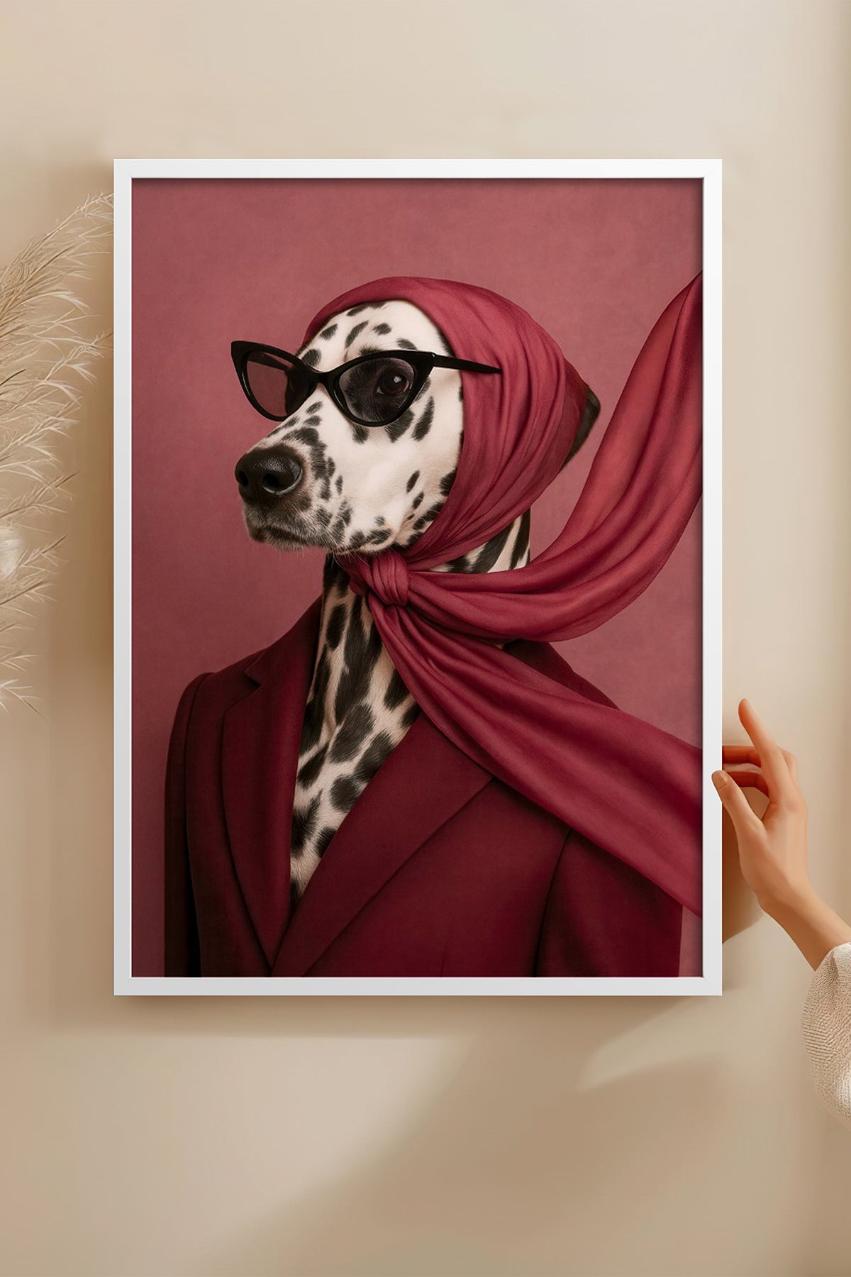 HOMEPACK Ahşap Çerçeveli Tablo Çerçeveli Poster Sanatsal Modern Duvar Dekoru BEK-8156