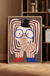 HOMEPACK Ahşap Çerçeveli Tablo Çerçeveli Poster Sanatsal Modern Duvar Dekoru BEK-8157