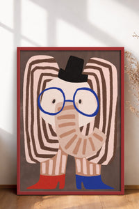 HOMEPACK Ahşap Çerçeveli Tablo Çerçeveli Poster Sanatsal Modern Duvar Dekoru BEK-8157